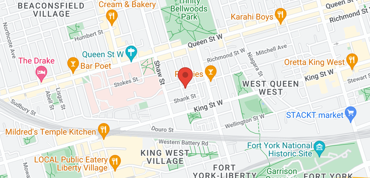 map of 897 C ADELAIDE ST